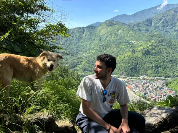 Stathis Kalathias ‘25 in Nepal mountains