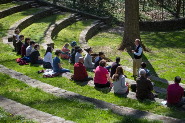 Students in the Amphitheater