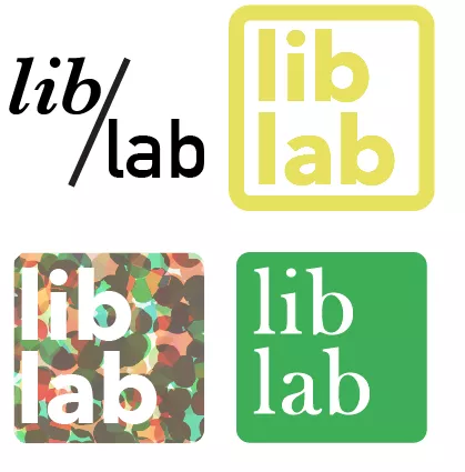 collage of lib lab logo text