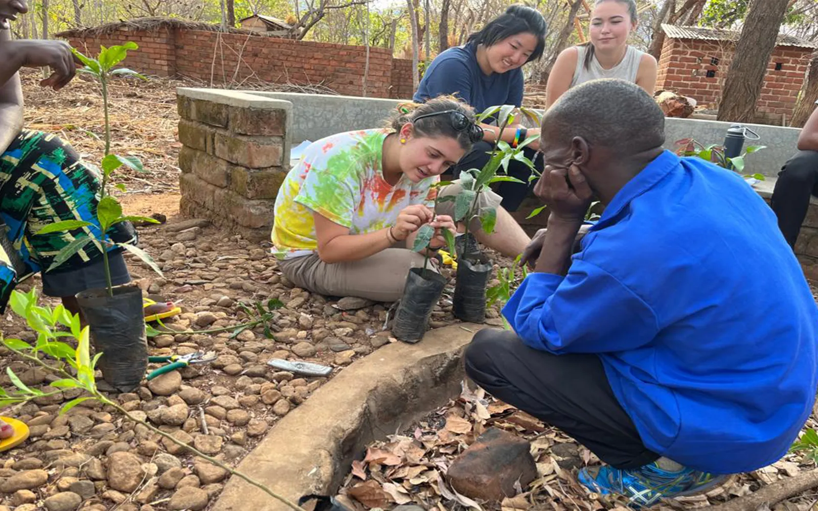 hands-on learning in Swarthmore's garden