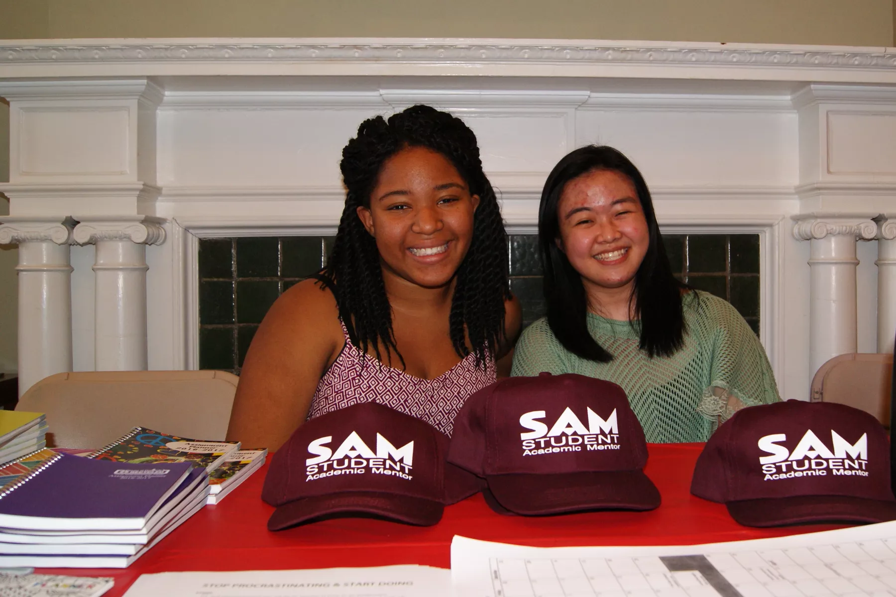 SAMs smiling at event