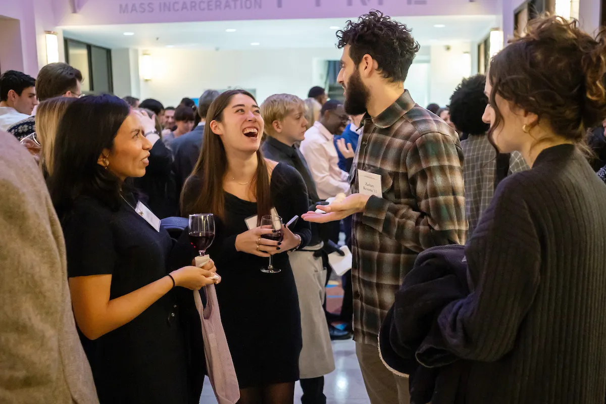 Swarthmore alumni attend an alumni event in New York City.