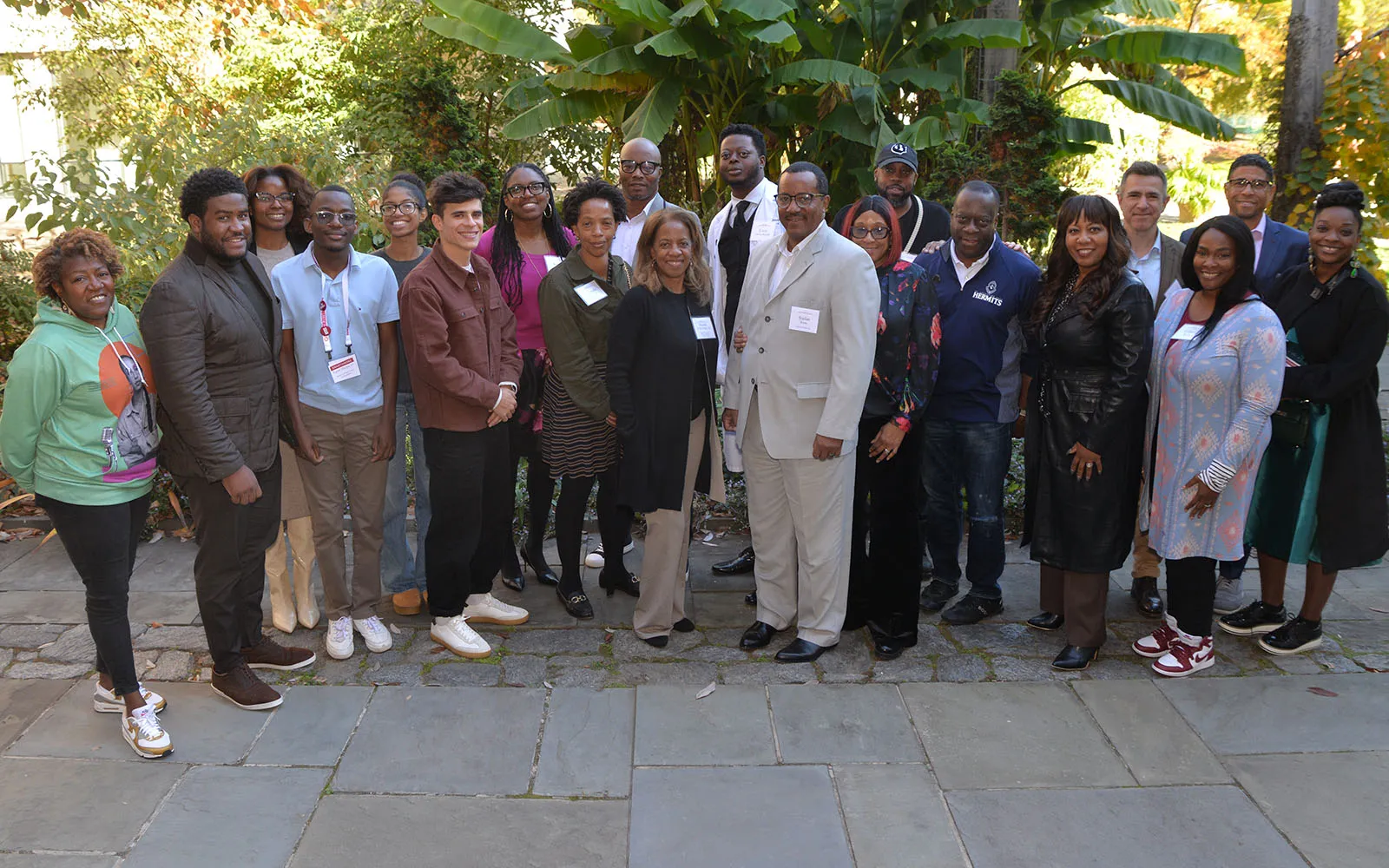 group shot in kohlberg coutyard
