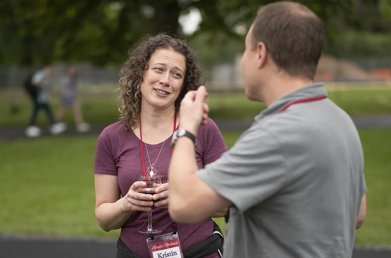 alumni talking