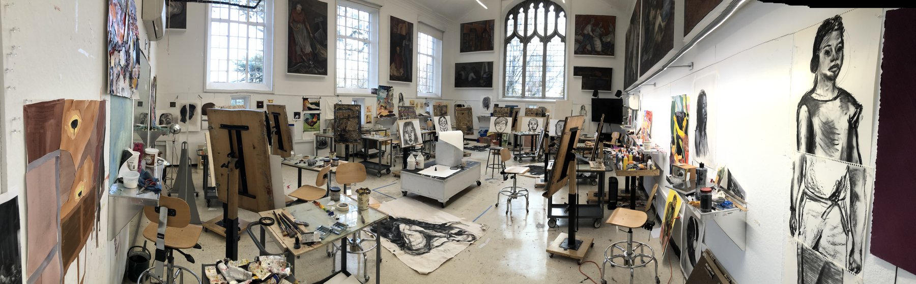 View of Painting studio in Old Tarble.