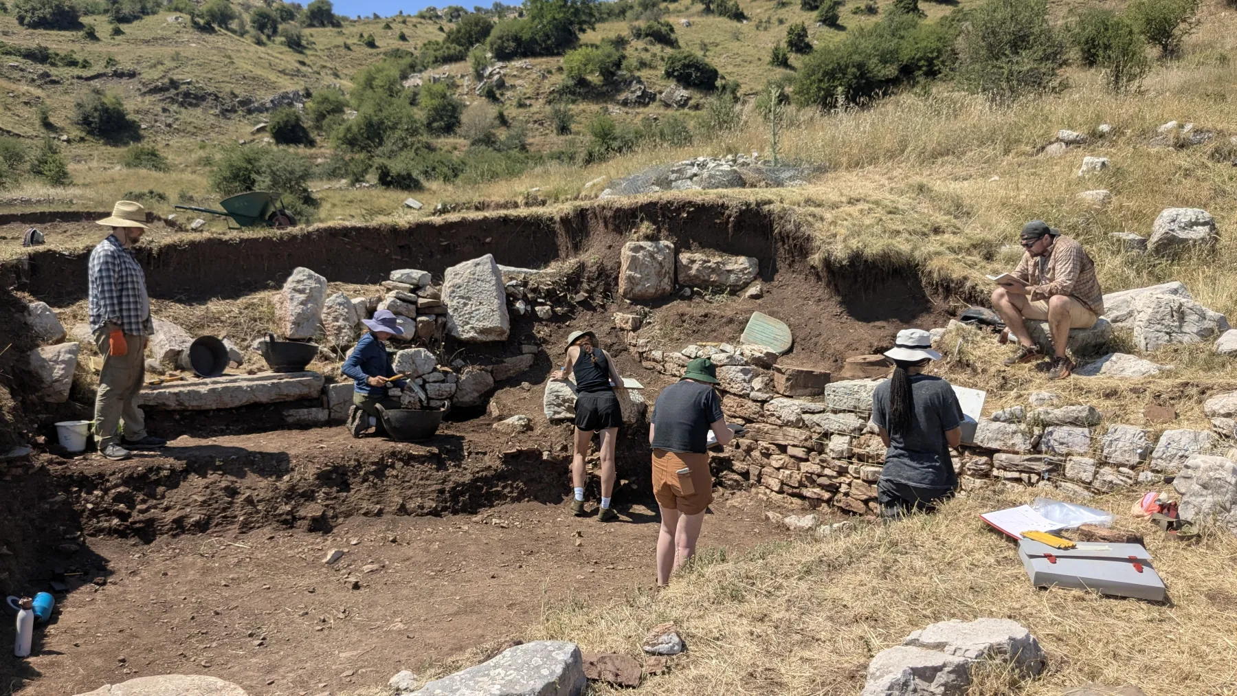 Excavation site at Mt. Lykaion, Greece
