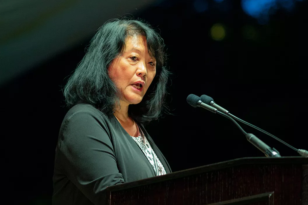 Amy Vollmer Cheng speaks at Last Collection