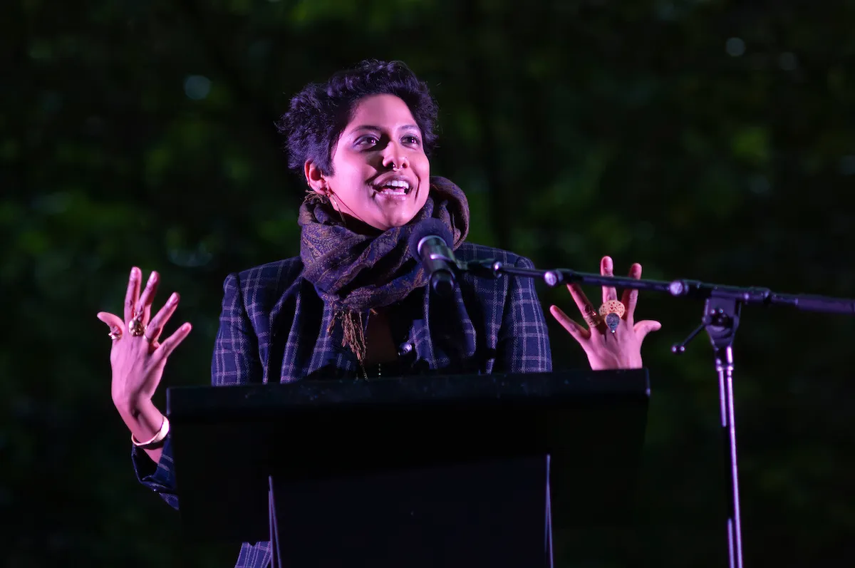 Sabeen Ahmed speaks at Last Collection