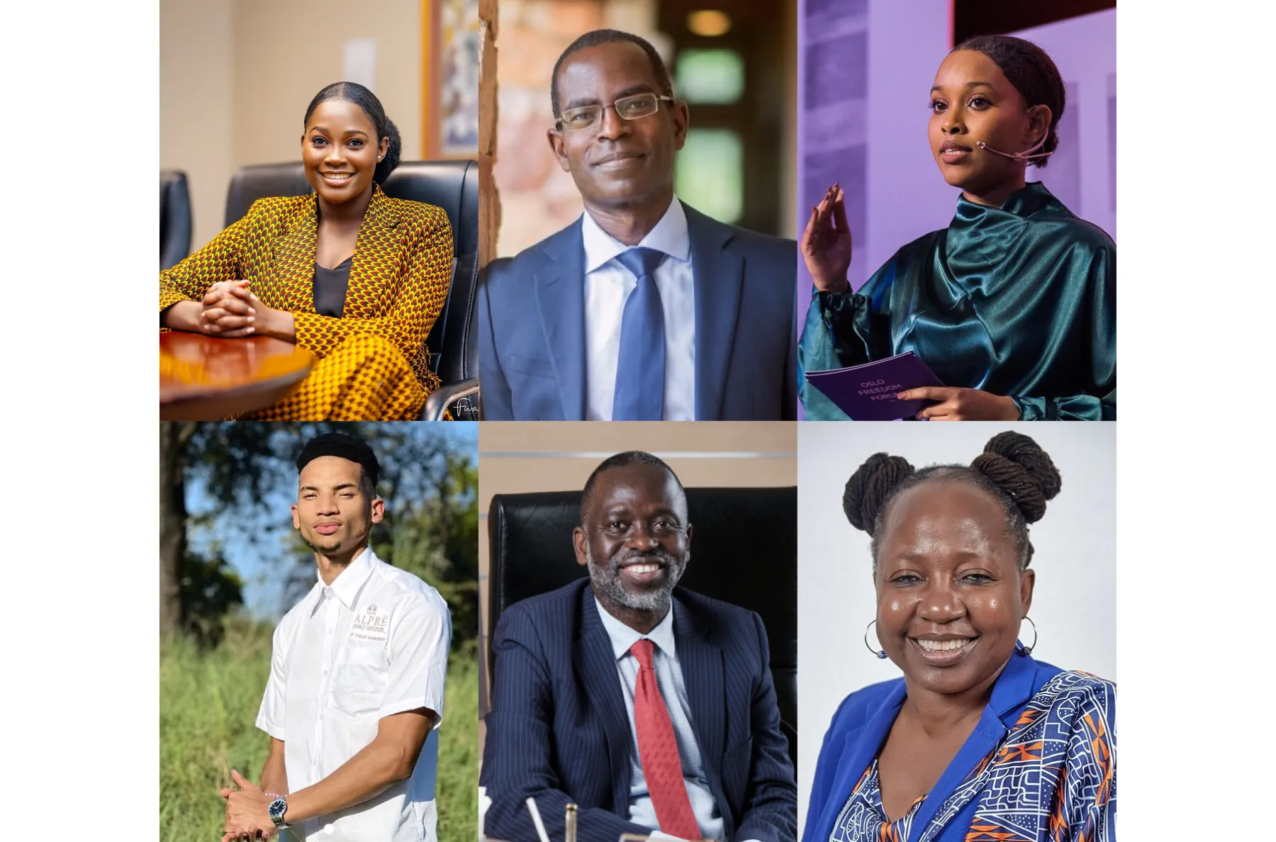 collage of speakers