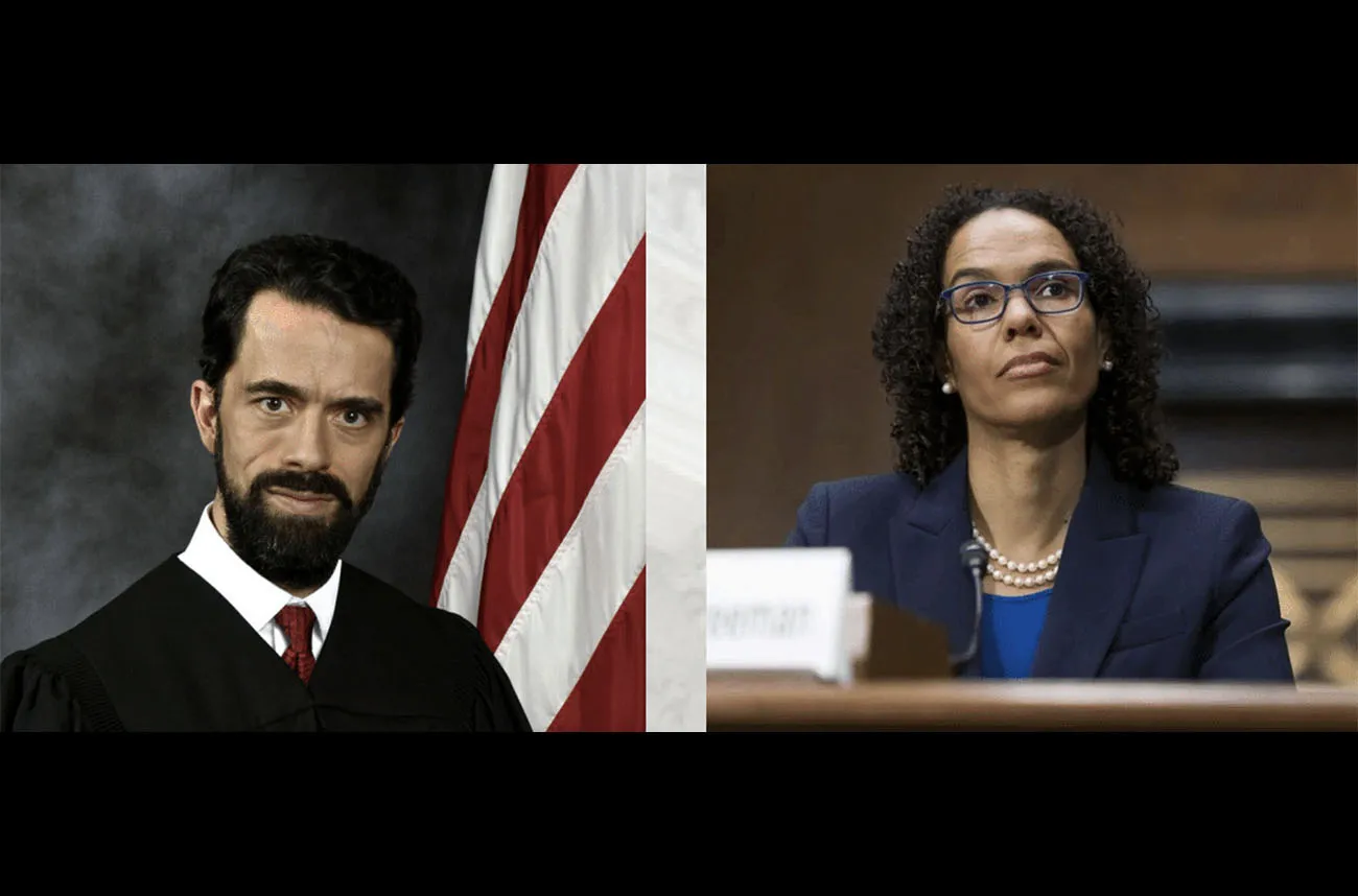 two legal professionals