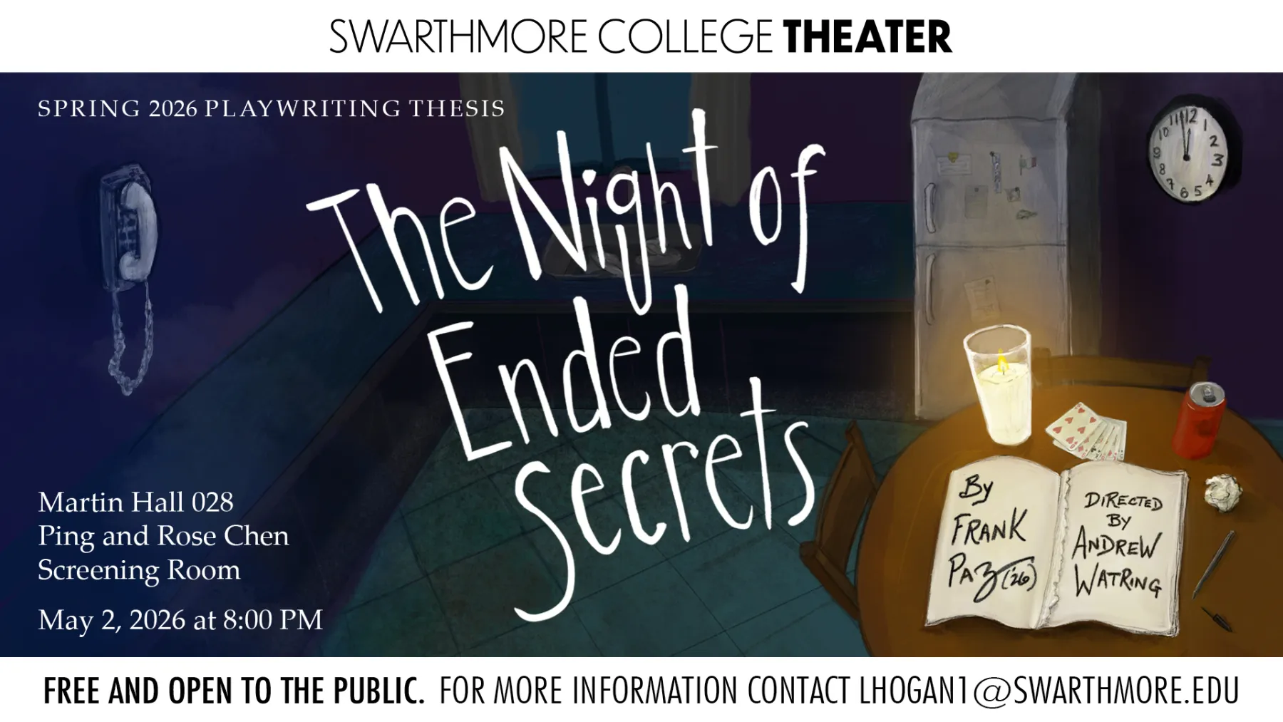 Promotional image for The Night of Ended Secrets by Frank Paz