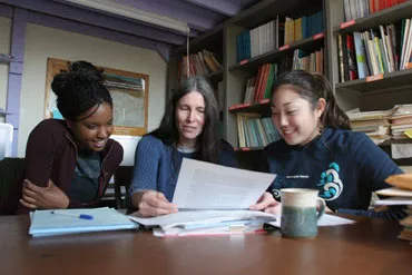 Ann Renninger and students