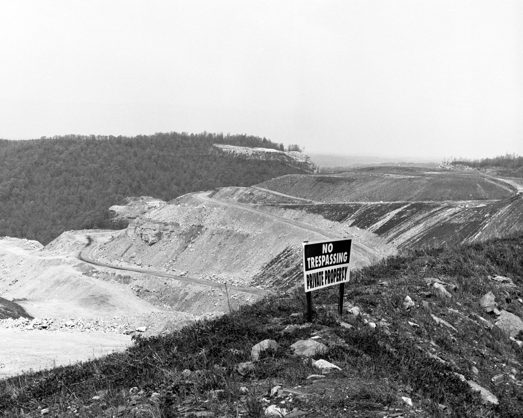 Участок удаления горной вершины, добыча угля, Западная Вирджиния. Фото Блейна О'Нила, 2010 г.