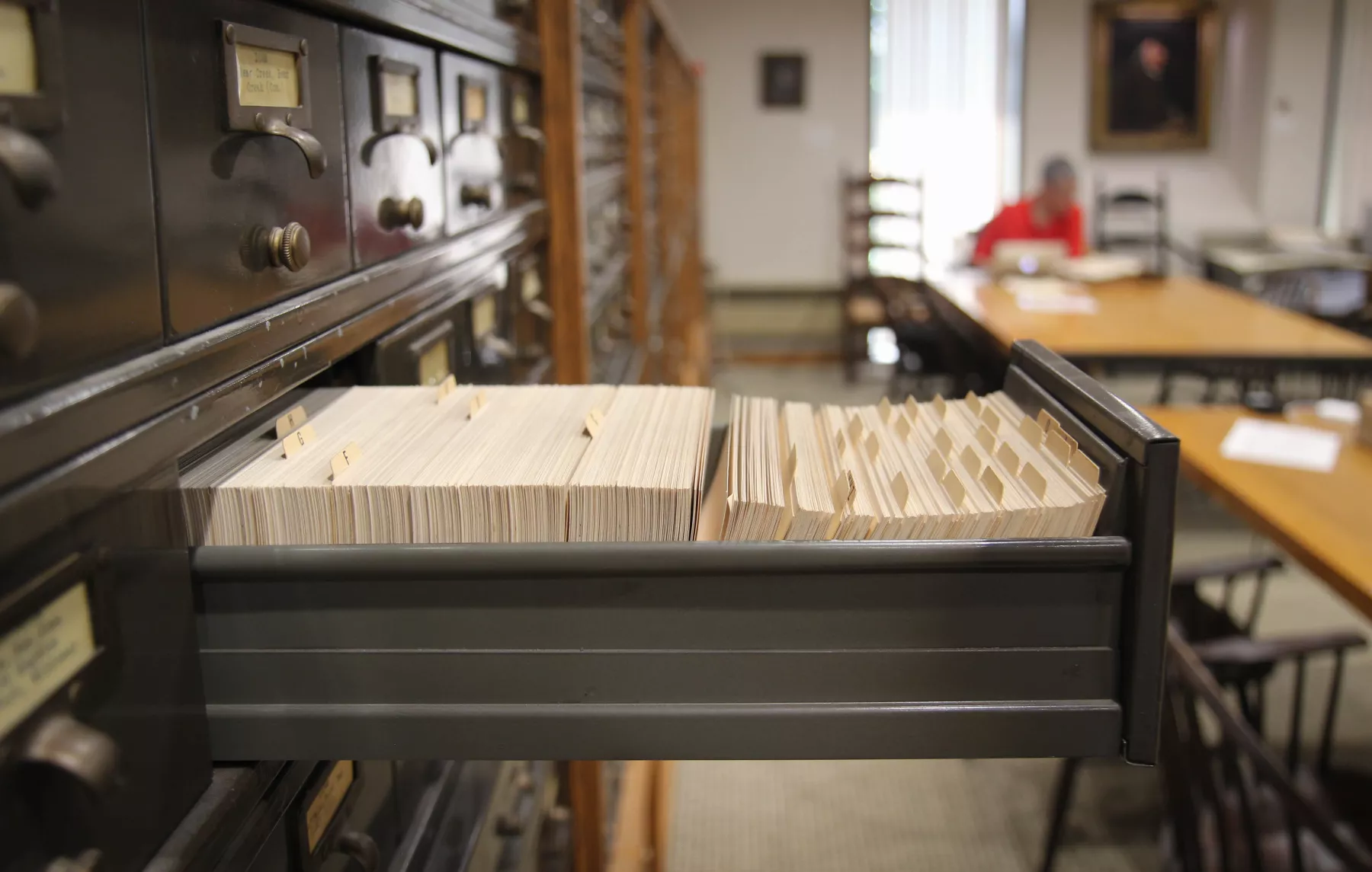 card catalog drawer