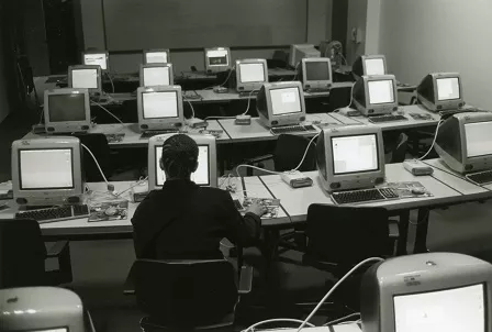 students in a computer lab