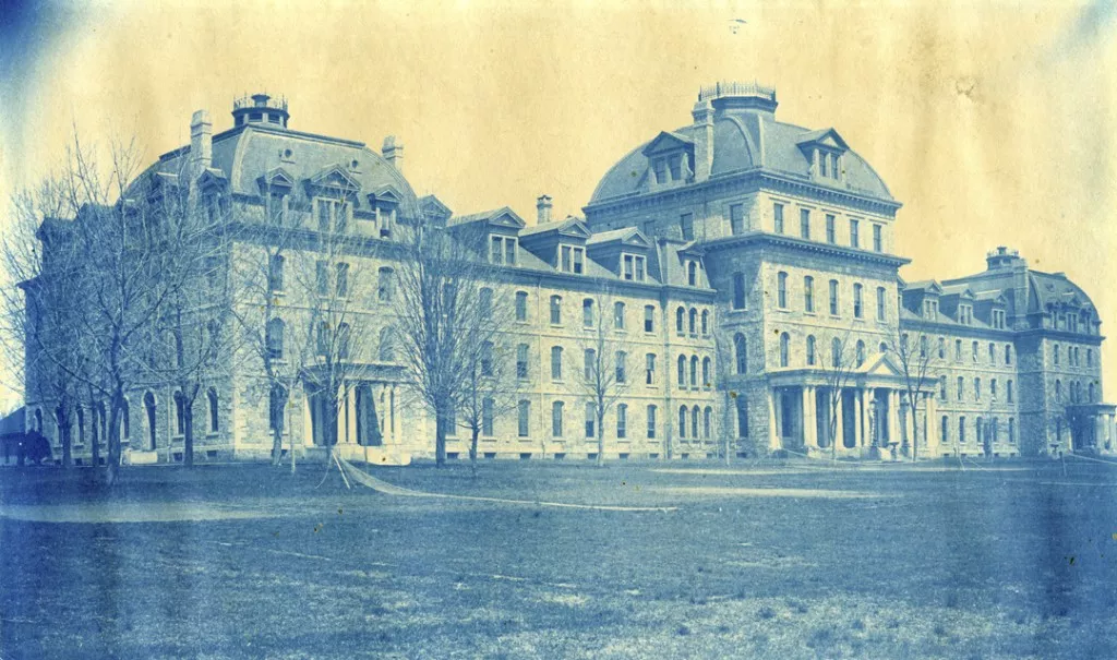 Parrish rebuilt after the fire in 1881