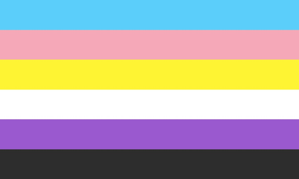 transgender flag and asexual flag colors