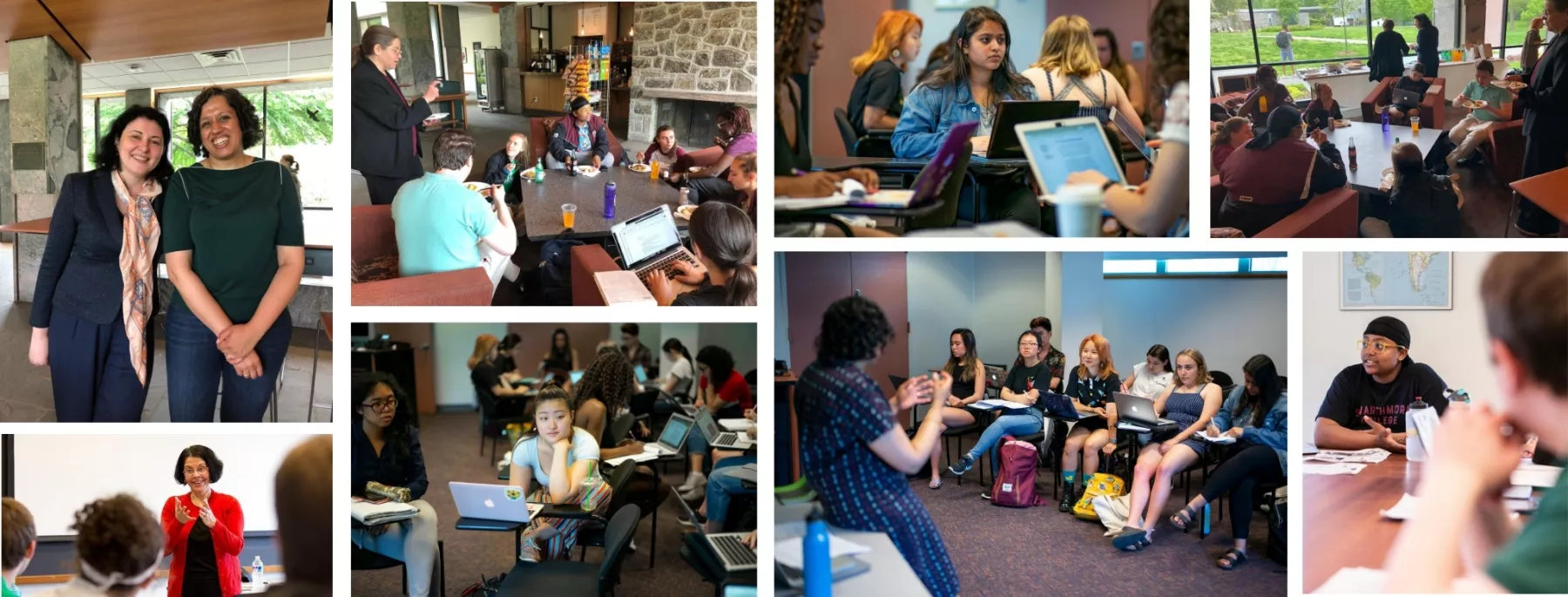 Multiple images of GSST students and faculty