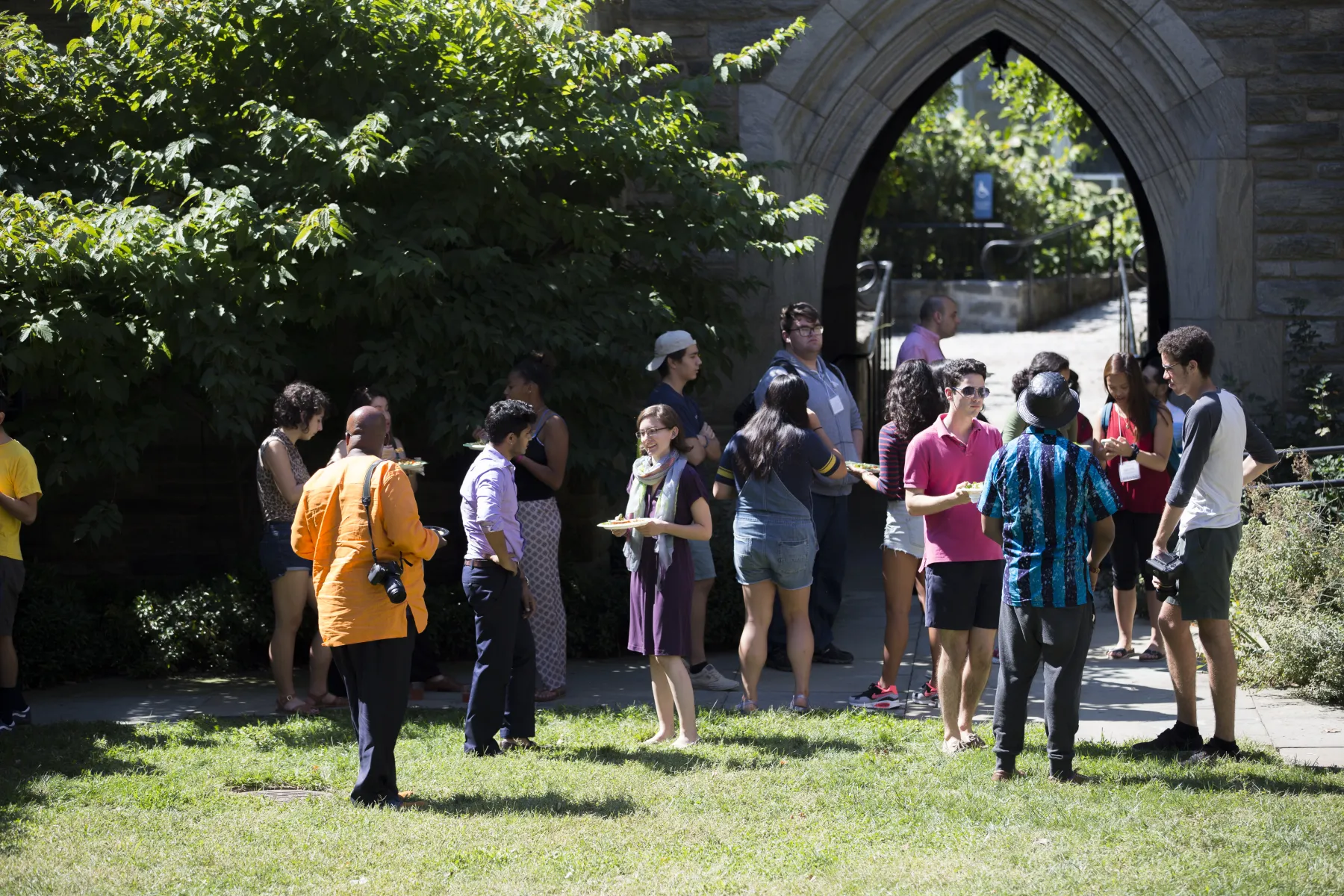 Students on the Green Space