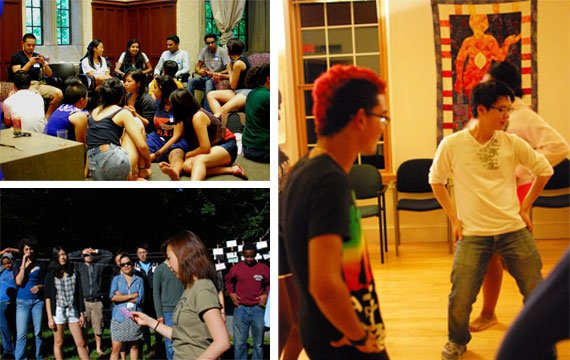 Intercultural Center students at different events