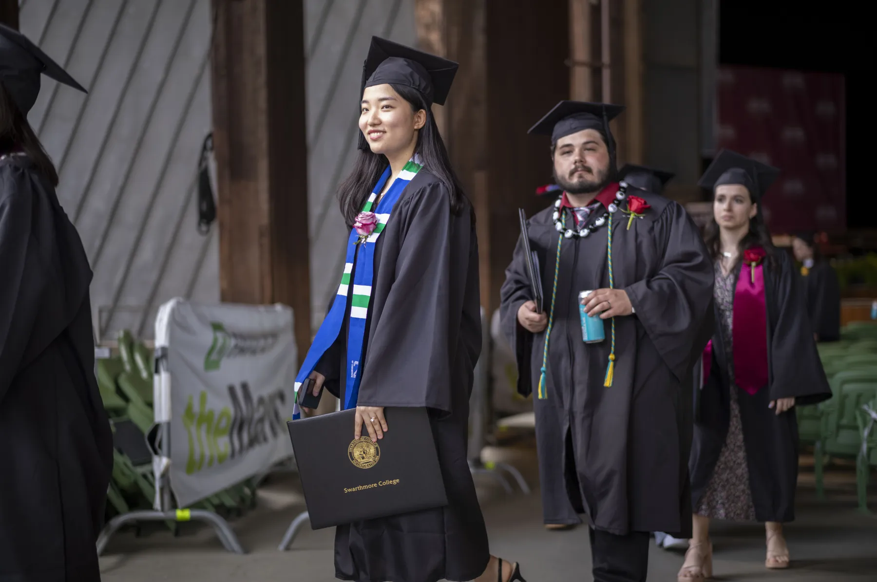 students at graduation