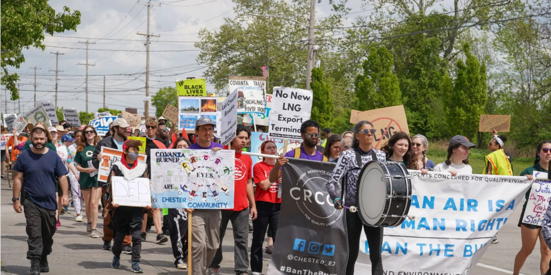 EJ march protest