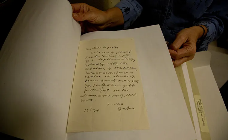 Gandhi manuscript