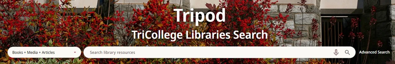 Tripod Library Searchbar