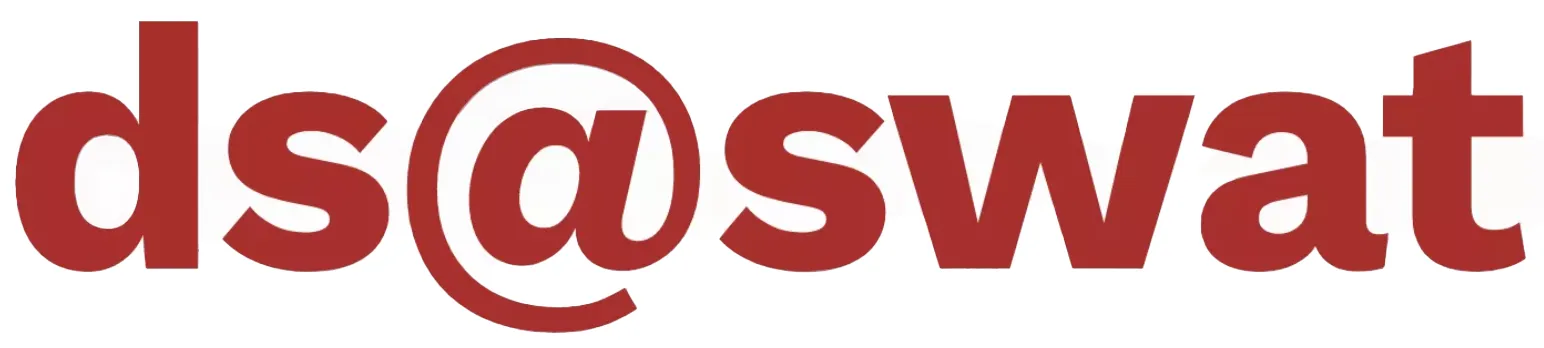 logo made up of the following letters ds@swat
