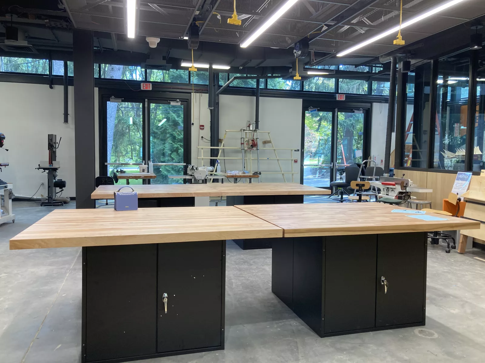 Woodshop Table Area