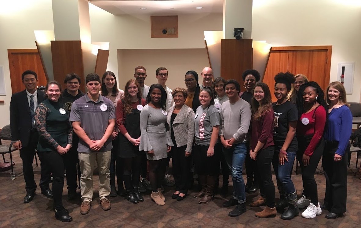 Current McCabe scholars with Dr. Claudia Kawas, 2018 McCabe Lecturer