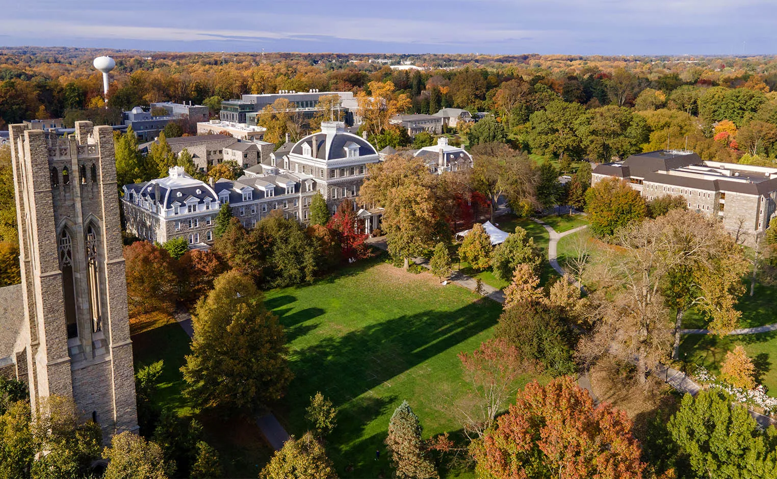 aerial photo of parrish hall