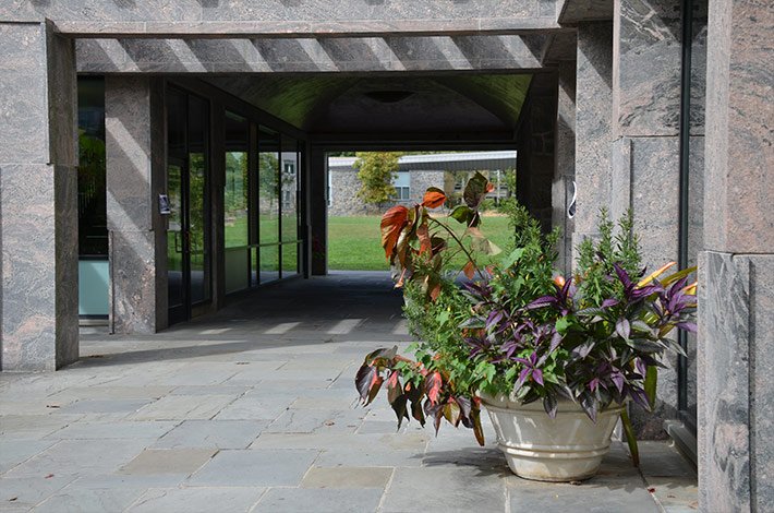 Kohlburg Hall with Garden Plants