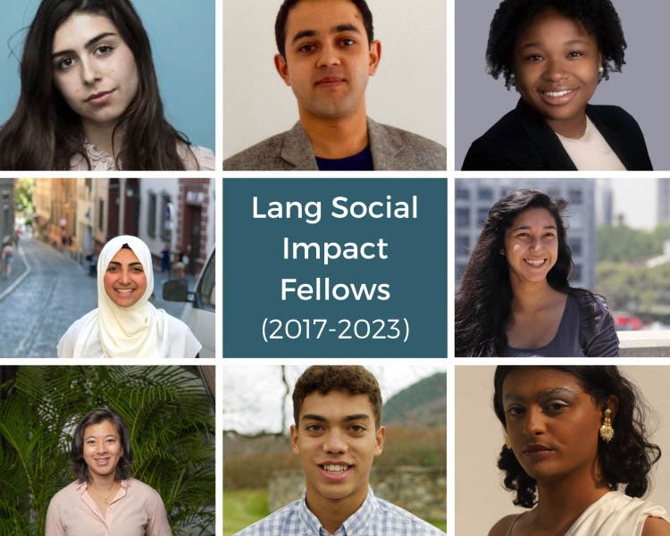 Lang Social Impact Fellowship Collage