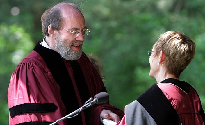 Judge Frank Easterbrook '70 H'12 receives an honorary Doctor of Laws degree at Swarthmore