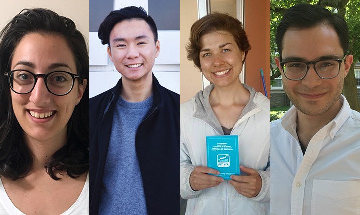 Portraits of Swarthmore's 2017 Fulbright winners