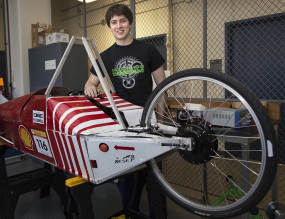 Neil Macfarland '15 and the vehicle