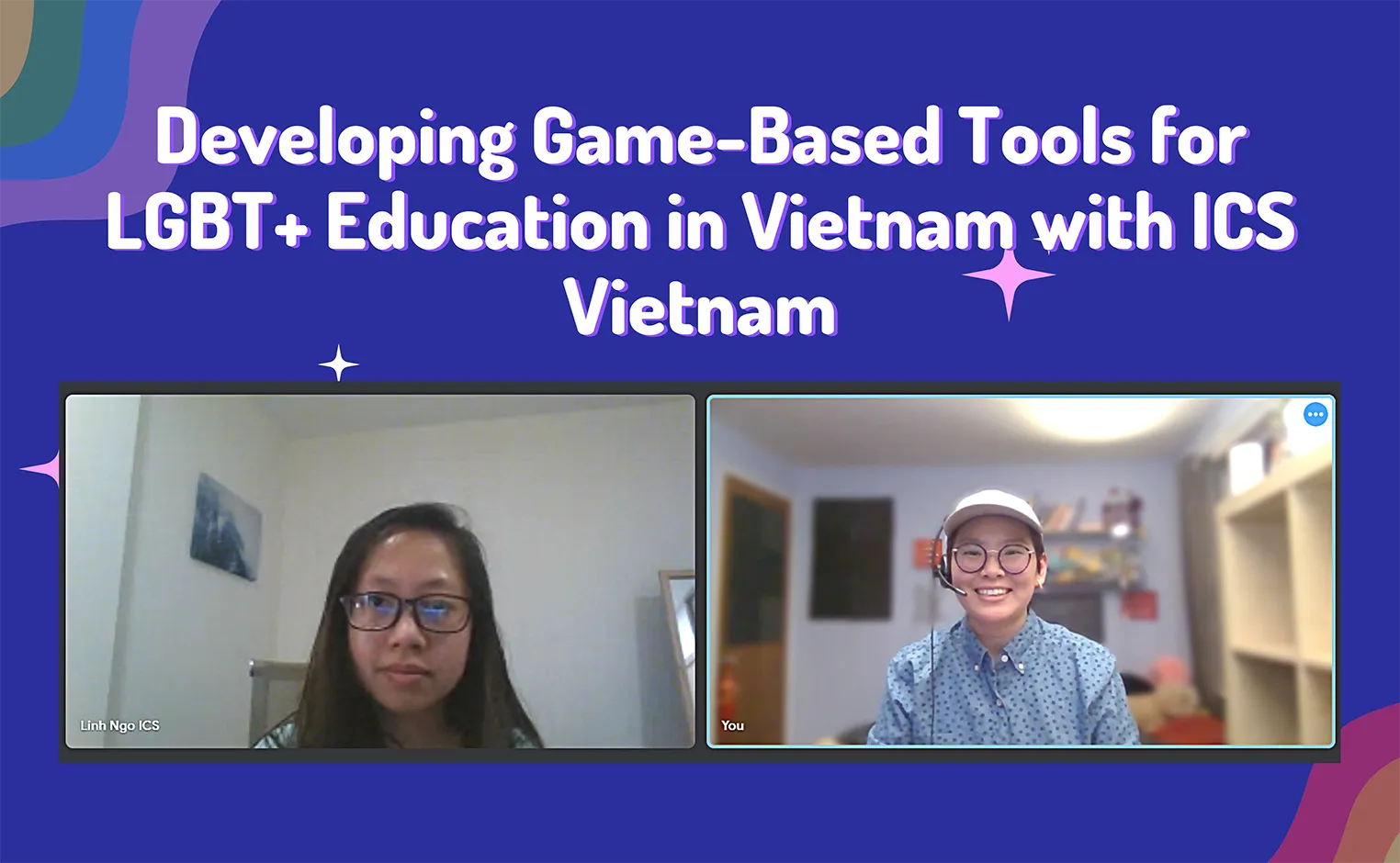 Chris with their mentor at ICS Vietnam