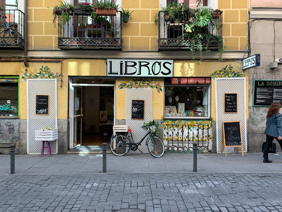 Book store in Madrid, Spain