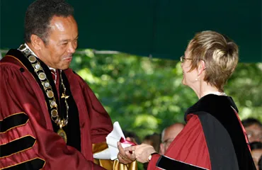 Robert Michael Franklin and Rebecca Chopp