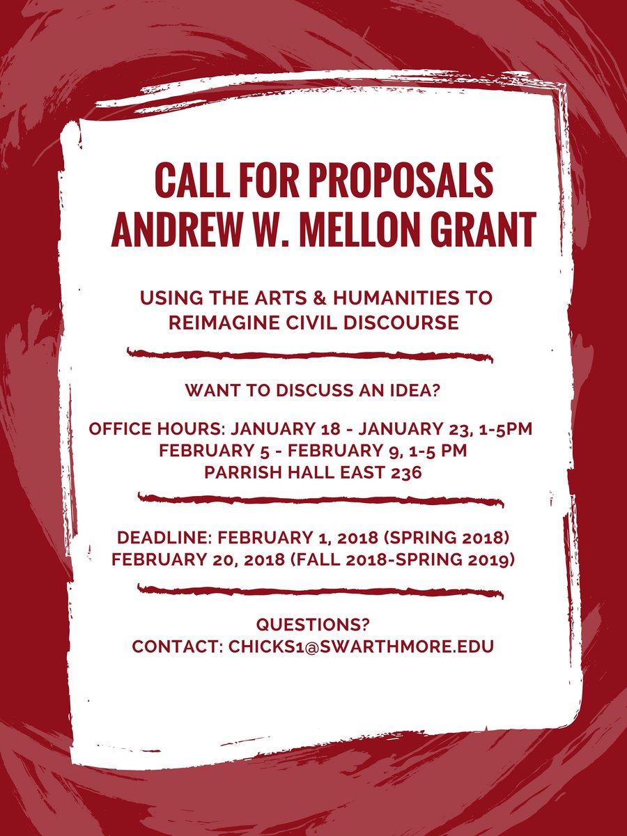 Call for proposals poster