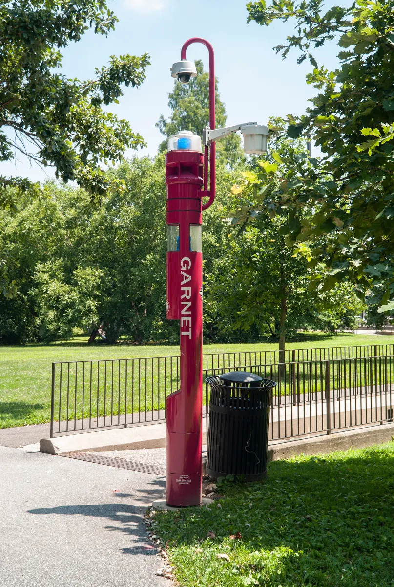 Emergency Phone Tower located throughout campus.