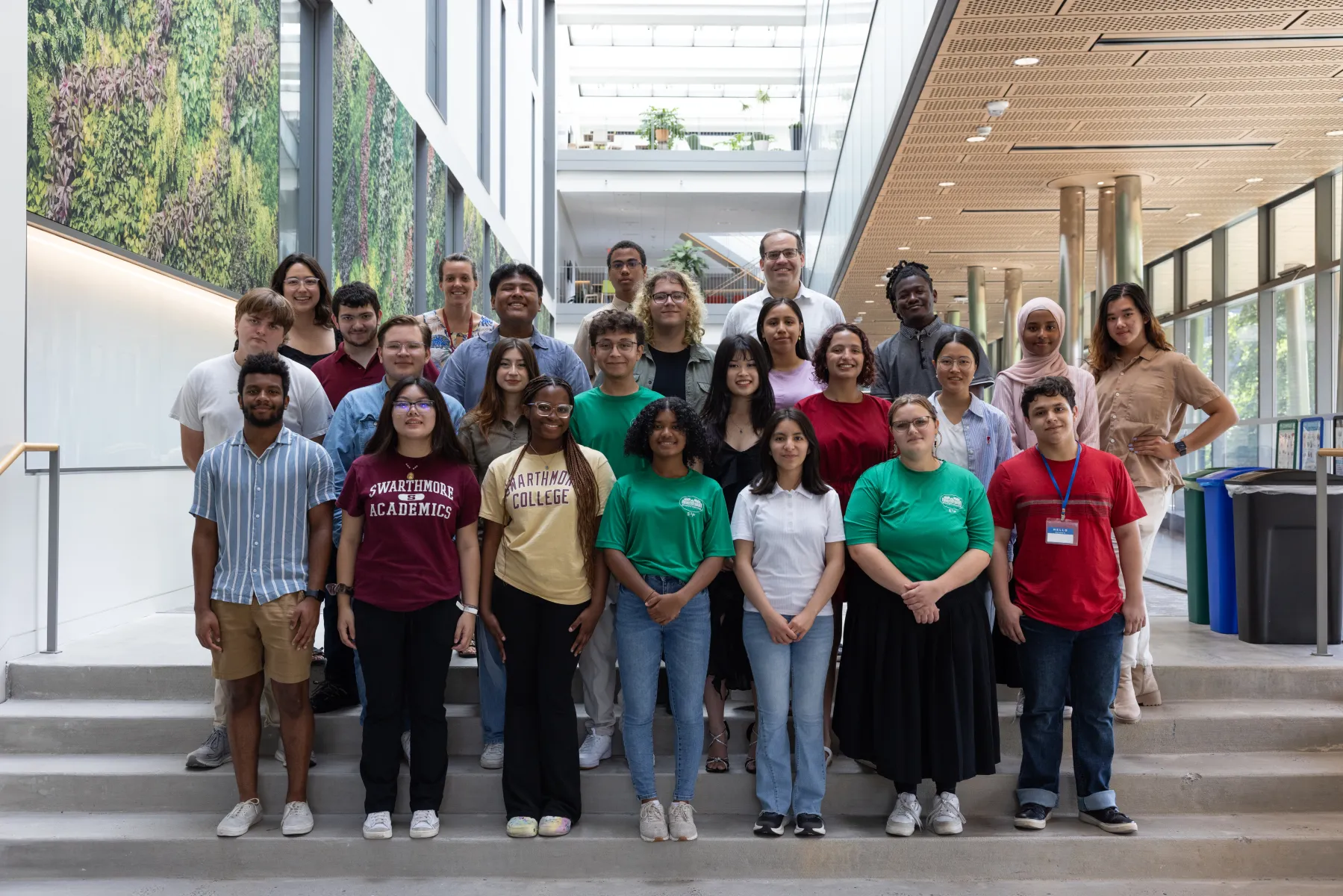 The S3P mentors, scholars, and staff pose to celebrate on the last day of the 2024 Summer Scholars Program.