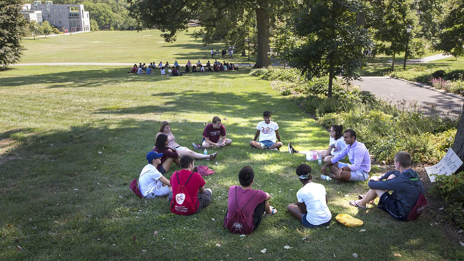 Students talking