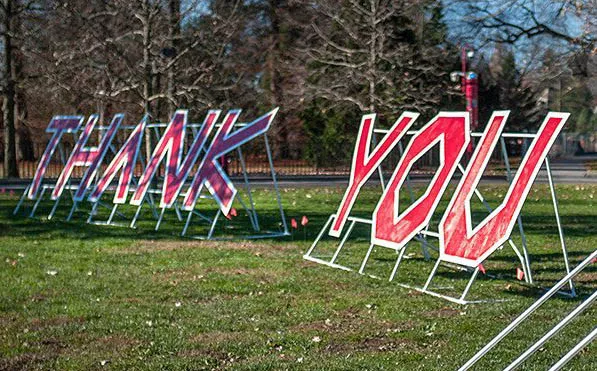 thank you sign
