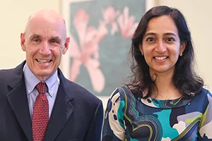 Harold “Koof” Kalkstein ’78 and Sujatha Srinivasan ’01