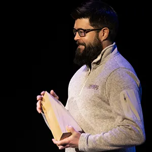 Mike Harper with Greg Brown Award