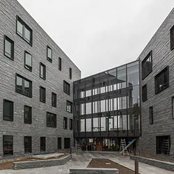 The exterior of PPR Apartments