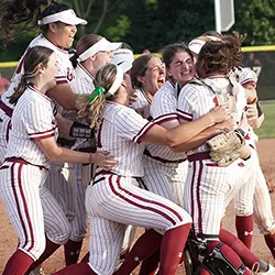 Softball team celebrates conference title